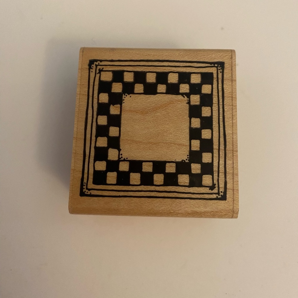 DOTS E122 Checkerboard rubber stamp